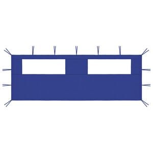 vidaXL Gazebo Sidewall with Windows 19.7'x6.6' Blue