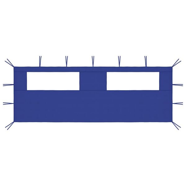 vidaXL Gazebo Sidewall with Windows 19.7'x6.6' Blue