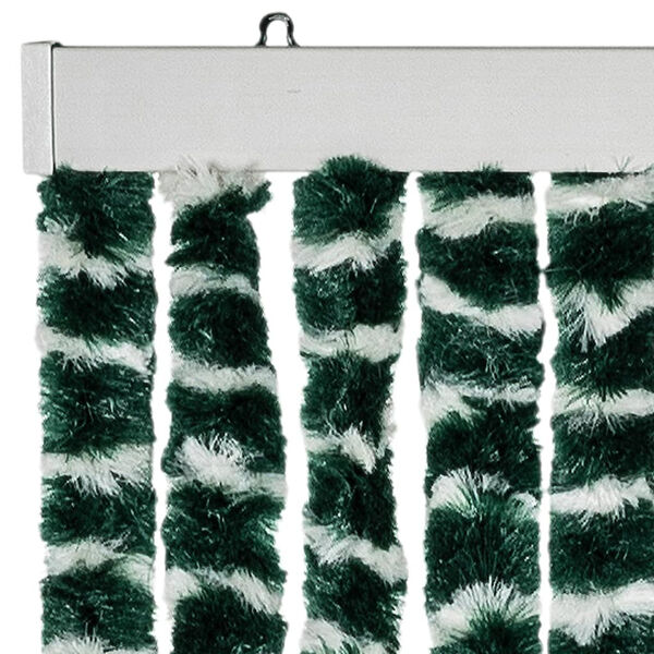 vidaXL Insect Curtain Green and White 35.4x86.6" Chenille