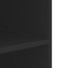vidaXL Wall Cabinet Black Engineered wood 29.5x13.8x23.6 in