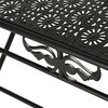 vidaXL Coffee Table Black Metal Medium Foldable Coffee Table
