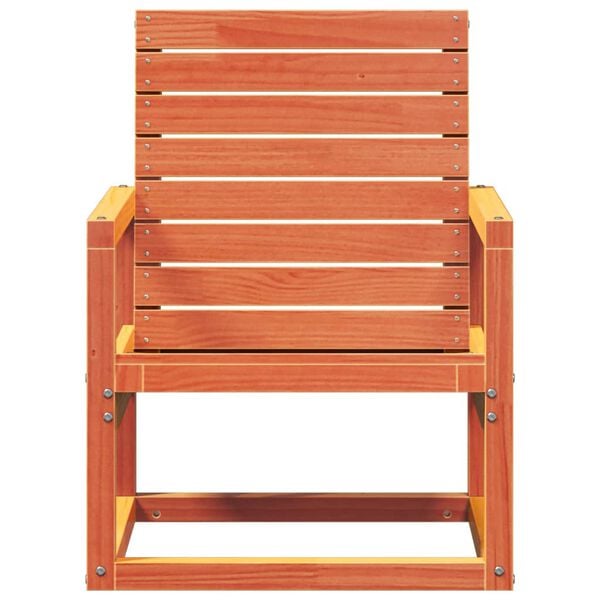 vidaXL Garden Chair Wax Brown Solid Pine Wood Medium Durable