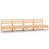 vidaXL Middle Sofa Natural Pine Solid pine wood Medium Modular