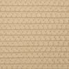 vidaXL Storage Basket Beige and White 100% Cotton Medium Collapsible