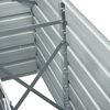vidaXL Raised Bed Grey Galvanized Steel 94.5 x 15.7 x 30.3 in