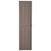 vidaXL Garden Cabinet Brown 100% Polypropylene 25.6 x 17.7 x 67.7 in