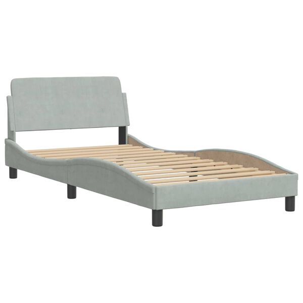 vidaXL Bed Frame Light Gray