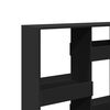 vidaXL Room Divider Black Engineered wood 39.4 in x 13.0 in x 53.1 in