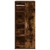 vidaXL Bathroom Cabinet Smoked oak Engineered wood Slim Bathroom Cabinet