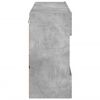 vidaXL TV Wall Cabinet Concrete grey Engineered wood, Glass Medium
