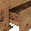 vidaXL Bedside Cabinet Old wood Engineered wood 15.7x14.4x24.4 in