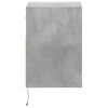 vidaXL Wall-mounted Bedside Cabinet Concrete grey Engineered wood
