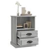 vidaXL Bedside Cabinet Set of 2 Gray Sonoma Engineered wood