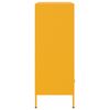 vidaXL Highboard Mustard Yellow Cold-rolled Steel 26.8x15.4x40.0 in