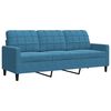 vidaXL 3-seater Sofa Blue Velvet 3-seater Attractive Design