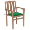 vidaXL Patio Chair Set of 2 Natural Teak Fine sanded teak hardwood