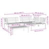 vidaXL 4 Piece Patio Pallet Sofa Set Solid Wood Acacia