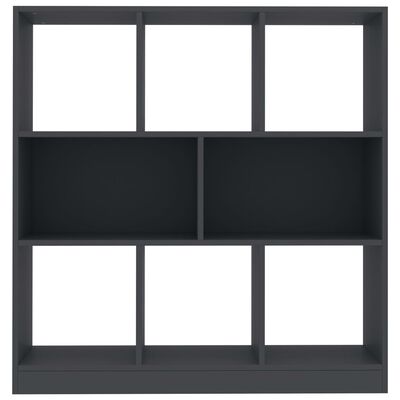 vidaXL Book Cabinet Gray 38.4"x11.6"x39.4" Engineered Wood