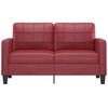 vidaXL 2-seater Sofa Wine Red Faux leather 2-seater Stylish Design