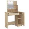 vidaXL Dressing Table Sonoma oak Engineered wood, acrylic Dressing Table
