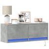 vidaXL TV Wall Cabinet Concrete Grey Engineered Wood Medium