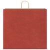 vidaXL Paper Bags 250 pcs with Handles Red 54x15x49 cm