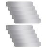 vidaXL Lawn Fence 10 pcs Galvanised Steel 39.4x7.9" (2x142668)