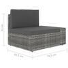 vidaXL Garden Lounge Set Grey and anthracite