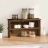 vidaXL Kitchen Racks Stackable 2 pcs Old Wood 23.6x5.9x6.3"