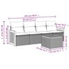 vidaXL Garden Sofa Set Grey, Dark grey