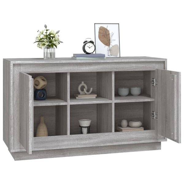 vidaXL Sideboard Grey Sonoma Engineered wood Medium Sideboard