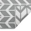 vidaXL Outdoor Carpet Grey Polypropylene (PP) 31.5x98.4 in Portable