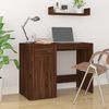 vidaXL Desk Brown Oak Engineered Wood Medium Computer Desk Rectangular