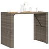 vidaXL Garden Bar Table Grey