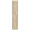 vidaXL Bookcase Sonoma Oak Engineered Wood Tall Bookcase Rectangular