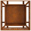 vidaXL Fire Pit Brown 31.5" x 31.5" x 11.8" Weathering steel