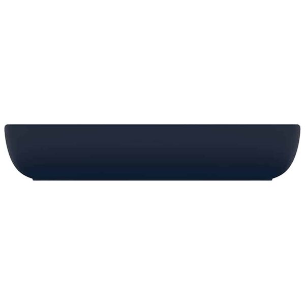 vidaXL Luxury Basin Rectangular Matt Dark Blue 28.0x15.0" Ceramic