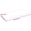 vidaXL Table Top Medium brown Solid oak wood 31.5 x 15.7 in Table Top