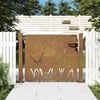 vidaXL Garden Gate 39.4x29.5" Corten Steel Grass Design