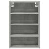 vidaXL Hanging Cabinet Concrete gray Engineered wood 15.7x11.6x23.6 in