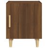 vidaXL Bedside Cabinet Brown oak Engineered wood Compact Bedside Cabinet