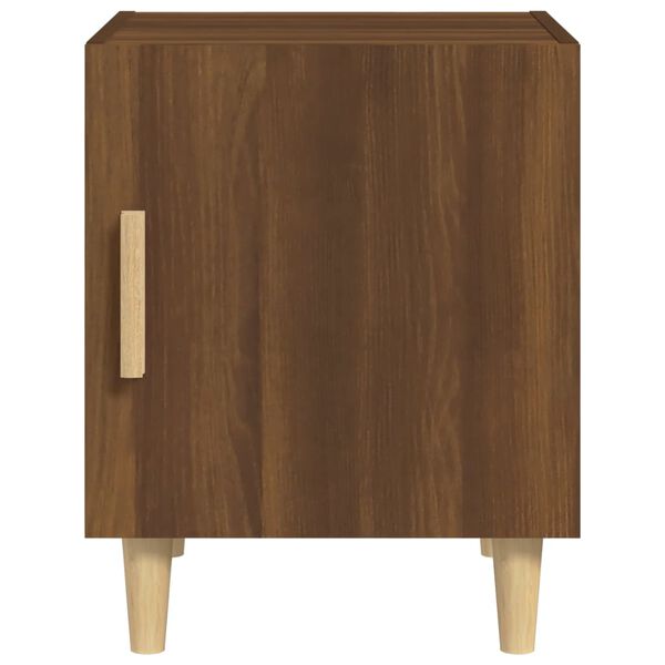 vidaXL Bedside Cabinet Brown oak Engineered wood Compact Bedside Cabinet