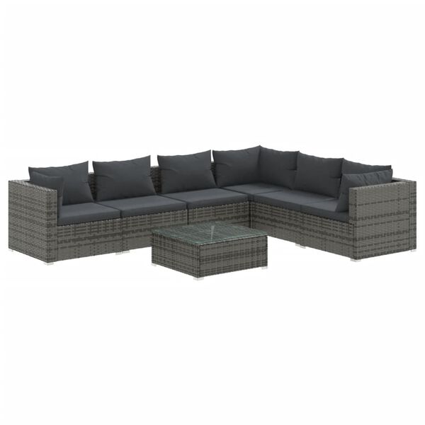 vidaXL Garden Lounge Set Grey, Anthracite