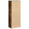 vidaXL Bookcase Smoked Oak Engineered Wood Medium Modern
