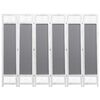 vidaXL 6-Panel Room Divider Gray 82.7"x65" Fabric