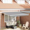 vidaXL Awning Manual White 118.11" x 98.43" Metal