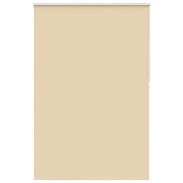 vidaXL Roller Blind Beige 100% polyester 65 x 90.6 in Height-Adjustable