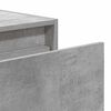 vidaXL Wall-mounted Bedside Cabinet Set of 2 Concrete gray Engineered wood