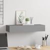 vidaXL Drawer Shelf Grey MDF 23.6 x 9.3 x 3.9 in Drawer Shelf
