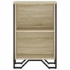 vidaXL Bookcase Sonoma oak Engineered wood, metal Medium Bookcase